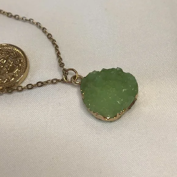 Altar'd State 3 Strand Gold Plated Pendant Necklace Jewelry Women Teen - Picture 4 of 9